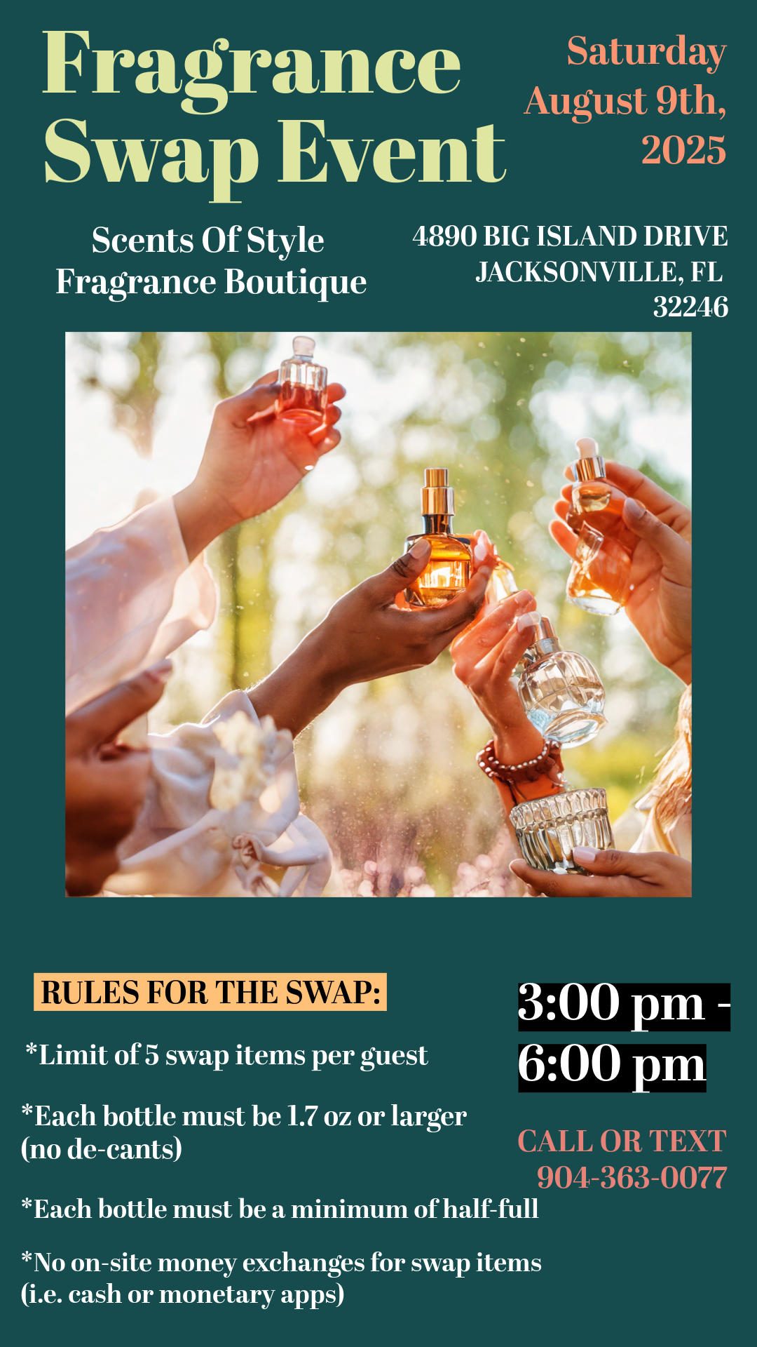 FIRST FRAGRANCE SWAP EVENT