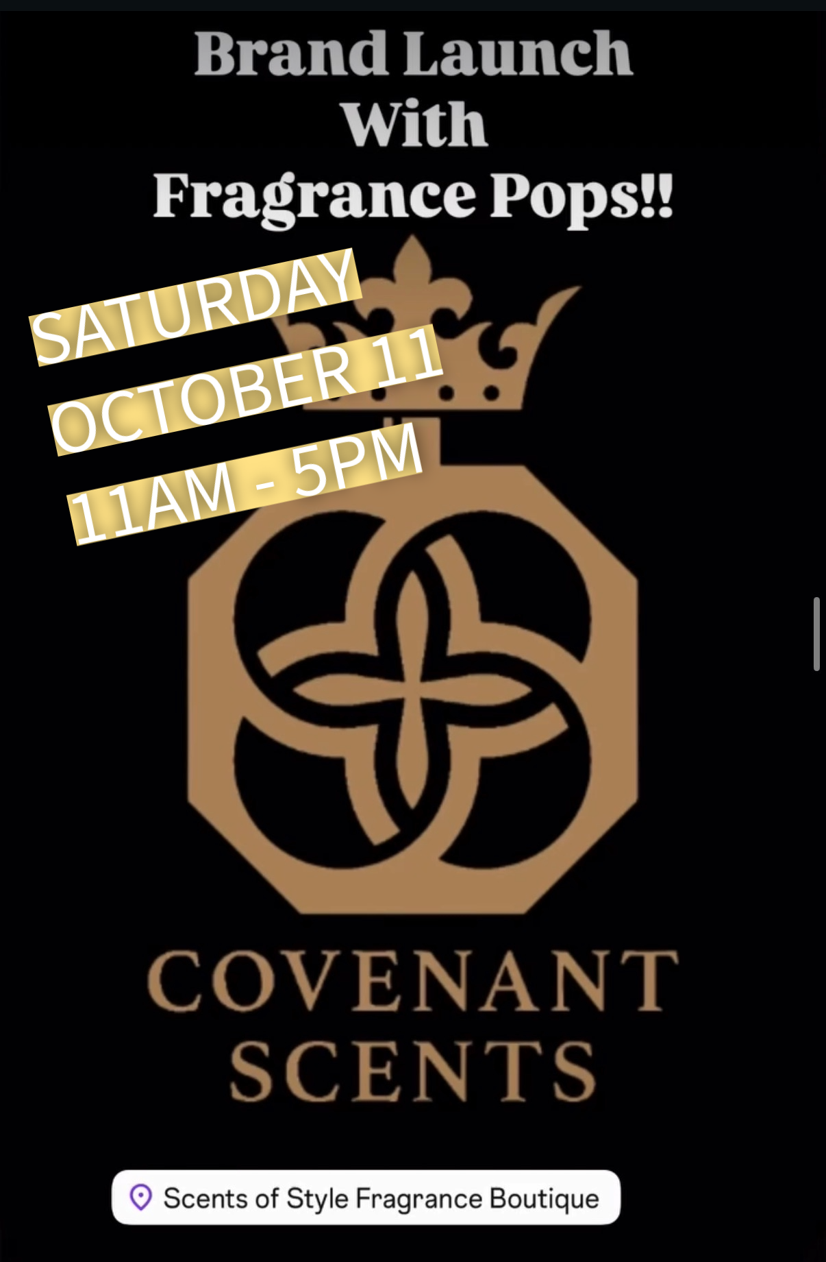 COVENANT SCENTS BRAND LAUNCH