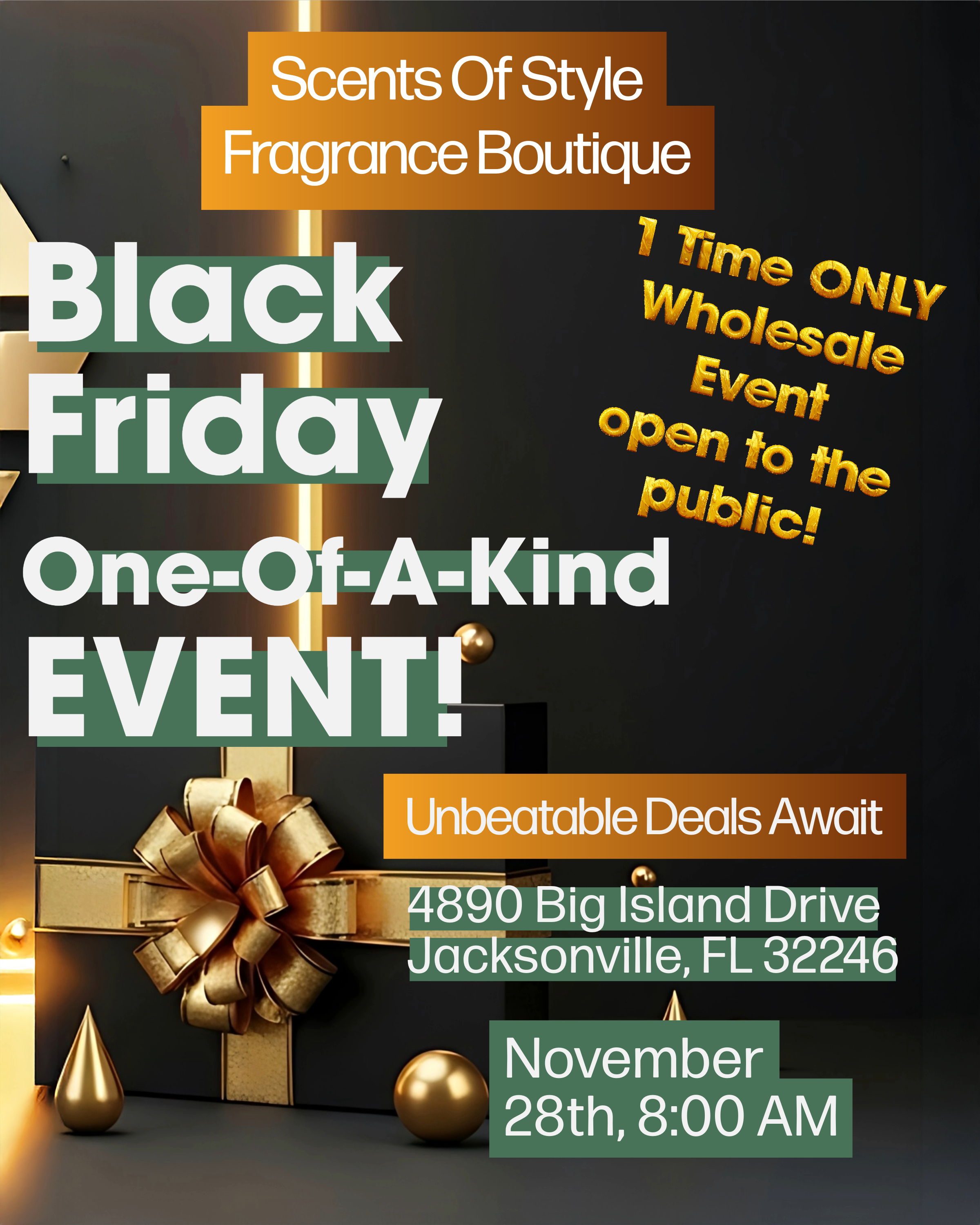 BLACK FRIDAY WHOLESALE EVENT